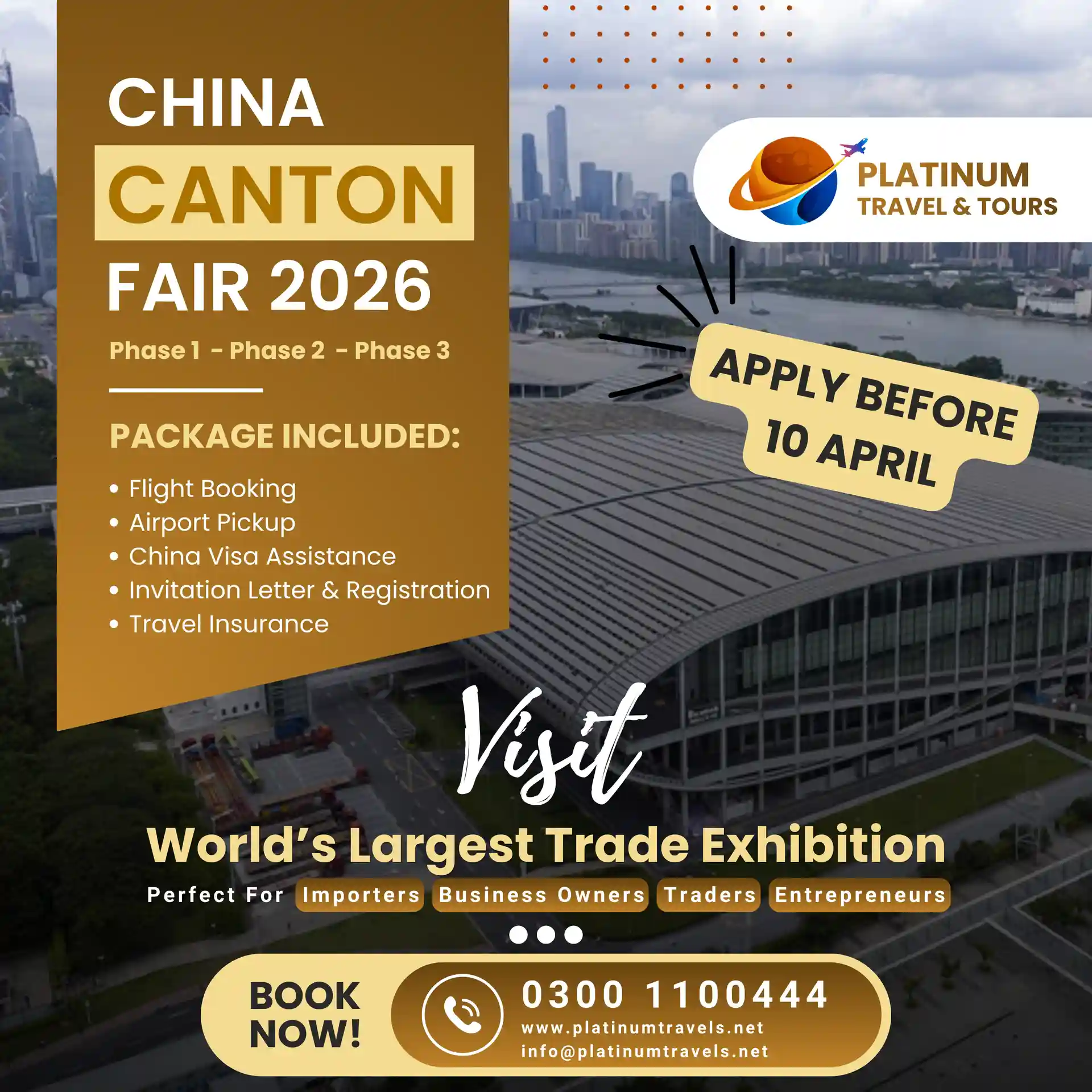 China Canton Fair 2026 Visit Visa by Platinum Travel & Tours