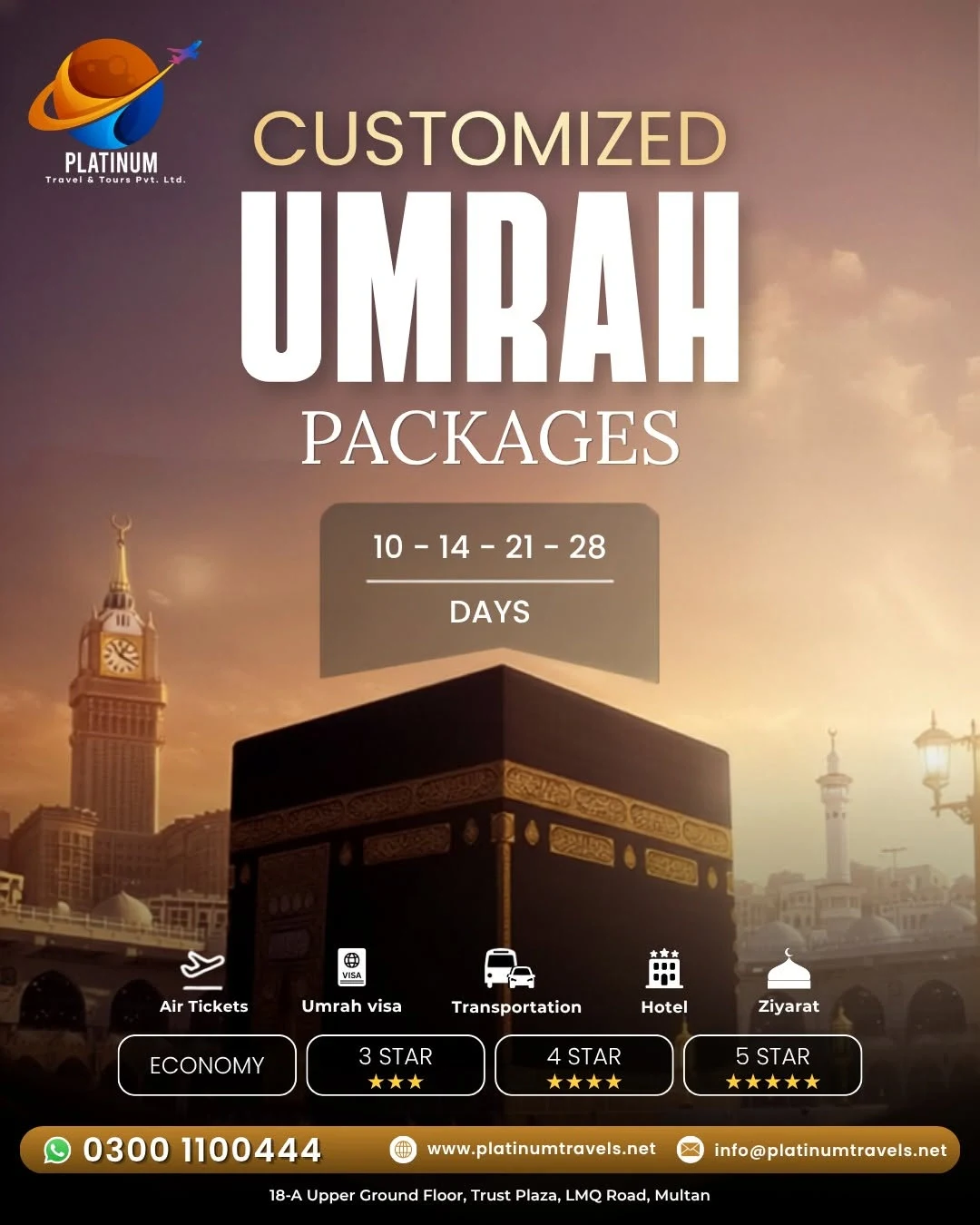 Customized Umrah Packages