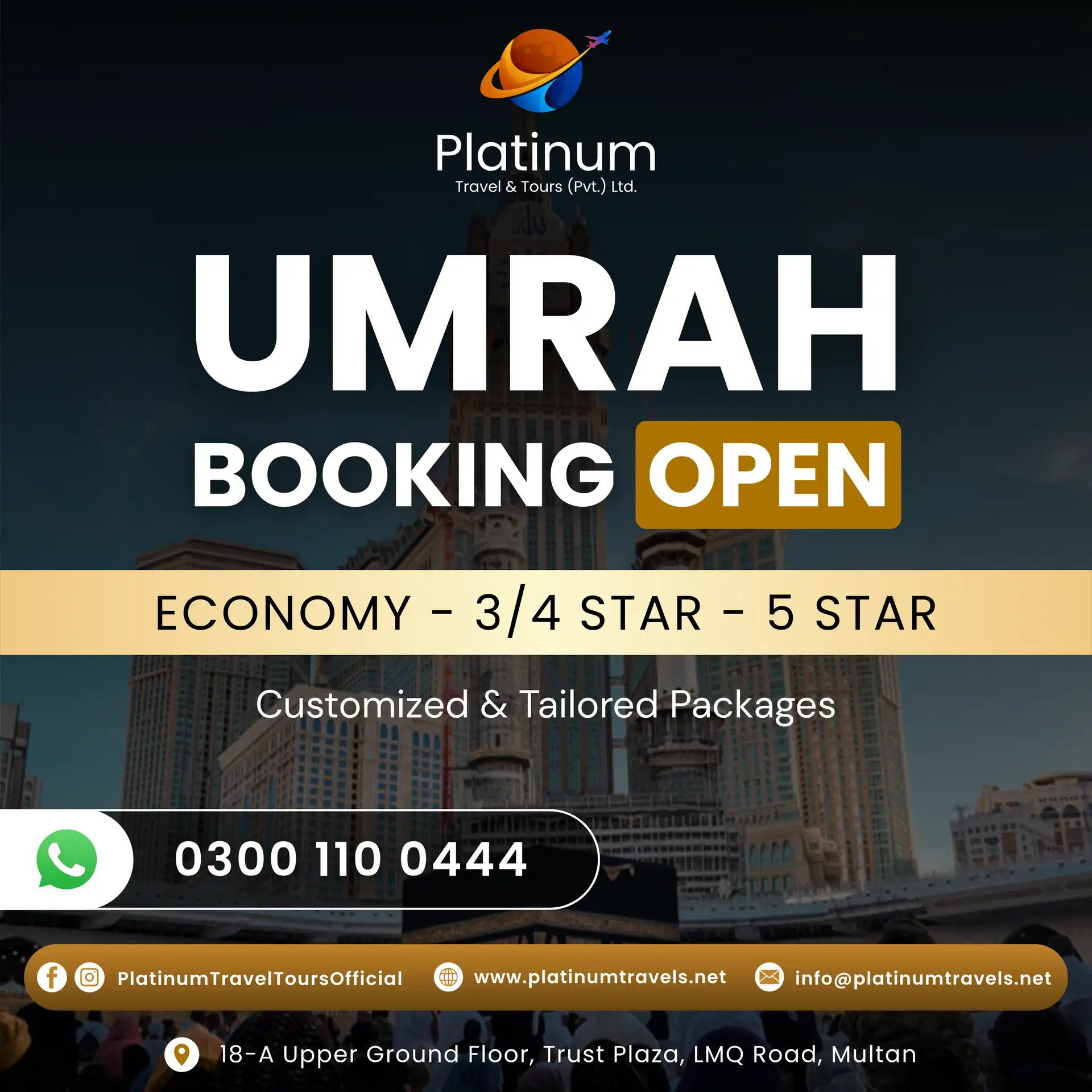 Umrah 2026 Booking Open