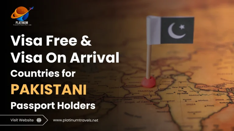 Visa Free & Visa On Arrival Countries for Pakistani Passport Holders
