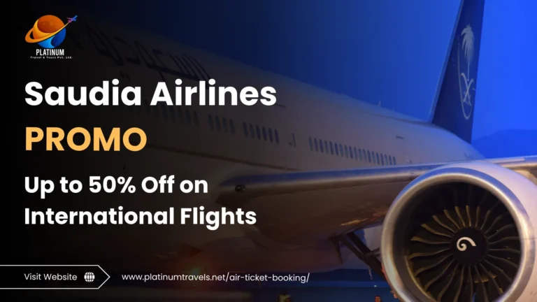 Saudia Airline Promo Ticket Sale Up To 50% Discount in Flights